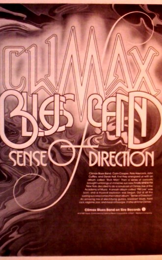 CLIMAX BLUES BAND "SENSE OF DIRECTION" ALBUM AD 1974